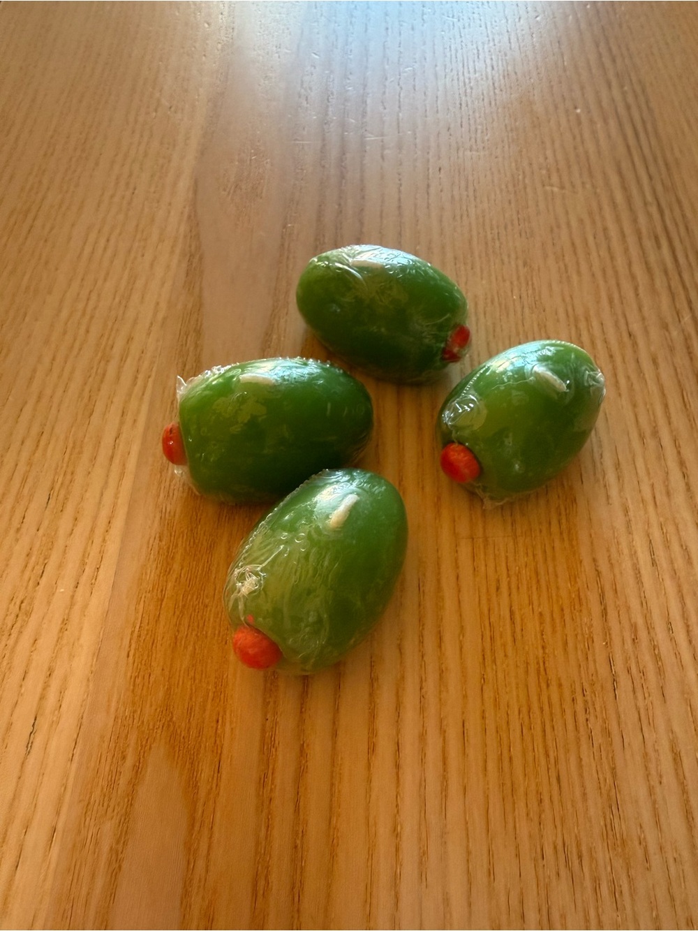 Olive shaped candles brand new